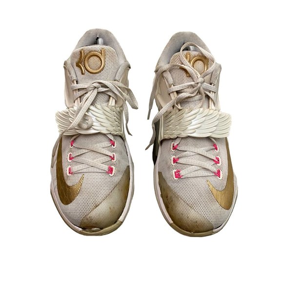 NIKE KD PREMIUM AUNT PEARL MEN US 9.5 BASKETBALL SHOES BREAST CANCER 706858-176 - Picture 2 of 15